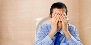 constipated man